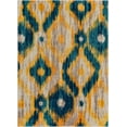 thumbnail image 2 of Well Woven Vettore Rocambolesco Blue Modern Ikat Area Rug, 2 of 4