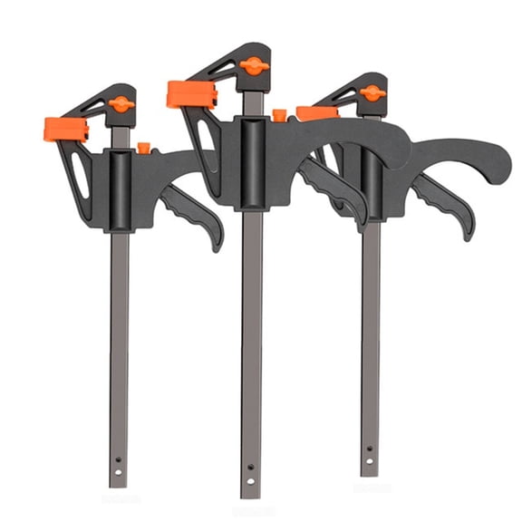 piaybook Fixing Clip 4 Inch Wood Working Bar F Clamp Clamps Grip Ratchet Quick Release Fixed Useful Home Tools for Home Improvement