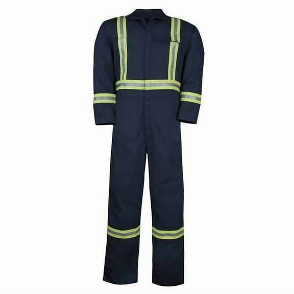 Big Bill FR Coverall with Reflective Tape,2XL 1325US7-2XLR-NAY