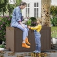 thumbnail image 7 of TROPOW 130 Gal Resin Deck Box, Waterproof Lockable Outdoor Storage Box, Versatile Outside Container for Package Parcels, Patio Furniture Cushions, Garden Tools & Pool Accessories, 7 of 7