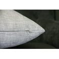 thumbnail image 2 of Aiking Home Woven Fine Faux Linen Throw Pillow Cover, size 18"x18", Light Grey, 2 of 2