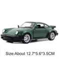 thumbnail image 1 of 1:36 Porsche 911 Turbo 1987 Audi 1980 modelo de coche clásico juguete aleación Diecast modelos de vehículos Retro tirar hacia atrás regalos en miniatura,Porsche Green, 1 of 6