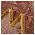 thumbnail image 4 of TiaGOC Fleece Plush Blanket 3.5 LB, 1 Ply, Korean Mink Blanket Queen 79" x 91" - Super Soft and Warm, Lightweight and Cozy Fuzzy Solid Color Fleece Blanket for Bed, Brown, 4 of 6