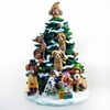 San Francisco Music Box Factory Holiday Dogs Lighted Tree Figurine Multi-Colored