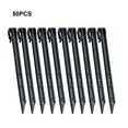 thumbnail image 3 of Bewildely 50 Uds. De plástico de fácil instalación, pinchos para bordes de jardín, duraderos, planos, multiusos, seguros Jardín y Patio Negro+50 piezas, 3 of 6