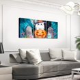 thumbnail image 3 of Hieng Kids Halloween Decor Kids Canvas Wall Art for Living Room Bedroom Black Bats Picture Wall for Bathroom Spooky Halloween Pattern Boys Girls Artwork Posters Animal Print Painting Unframed, 3 of 6