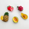 thumbnail image 2 of Wrapables 3D Resin Fridge Magnets, Food Simulation, Succulents, Famous Faces Refrigerator Magnets for Kitchen (Set of 5), Fruits, 2 of 7