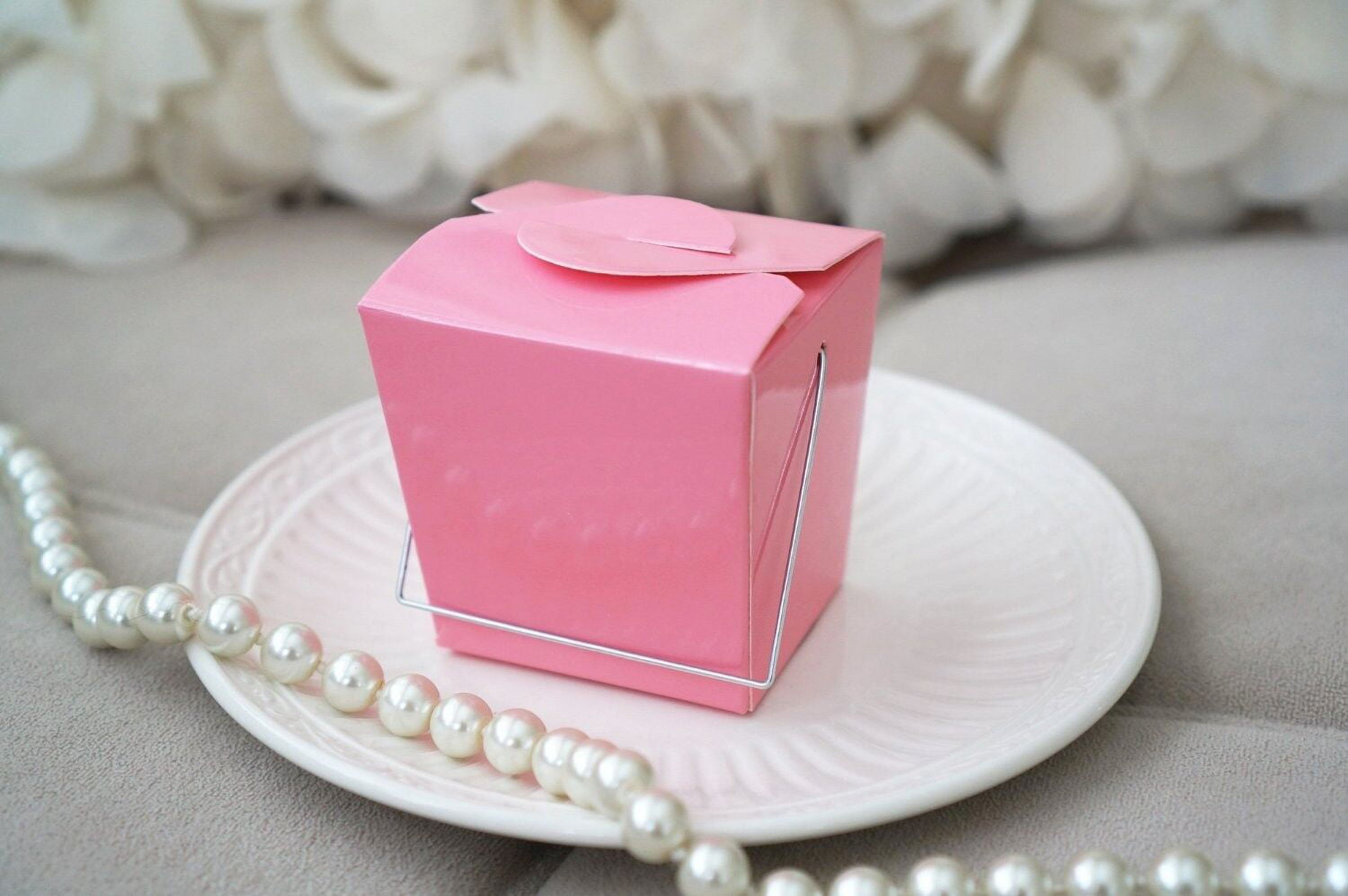 Chinese Takeout Boxes - Bubblegum Pink