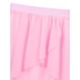thumbnail image 5 of Nyeemya Kids Girls One Shoulder Long Sleeve Dance Crop Tops with Chiffon Skirt Set Pink 16, 5 of 7