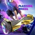 thumbnail image 4 of HOVERSTAR Hoverboard Chrome Color Flash Wheel with LED Light Self Balancing Wheel Electric Scooter （ HS2.0 version ）, 4 of 7