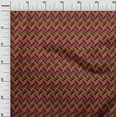 thumbnail image 2 of oneOone Cotton Poplin Fabric Herringbone Geometric Printed Fabric 1 Yard 56 Inch Wide, 2 of 4