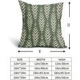 thumbnail image 5 of Sage Green Pillow Covers 16x16 Set of 2 Boho Pattern Cream Herringbone Geometric Print Bohemian Ethnic Print Decorative Throw Pillows Outdoor Pillowcase Farmhouse Cushion Case Couch Sofa Bed Decor, 5 of 5