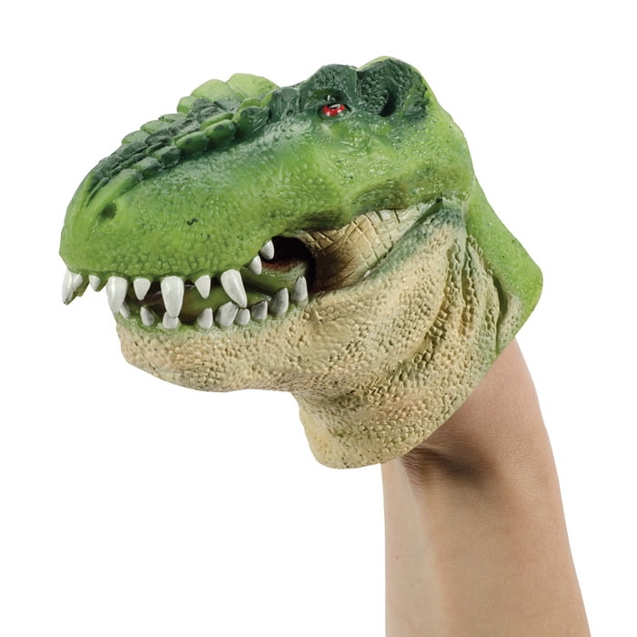Dinosaur Hand Puppet For Stories Tyrannosaurus Head Hand Puppet Kid Figure Toy Q 