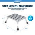 thumbnail image 2 of Camco Marchepied Marchepied Pliant en Aluminium, Plateforme, Hauteur Réglable pour VR et Remorque, Argent, 2 of 8
