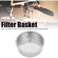 thumbnail image 4 of Cesta de filtro de café de acero inoxidable ultrafino de doble capa, café de taza individual/doble, filtro poroso presurizado de 51 mm, accesorios de repuesto para máquina de café, plateado, 4 of 5