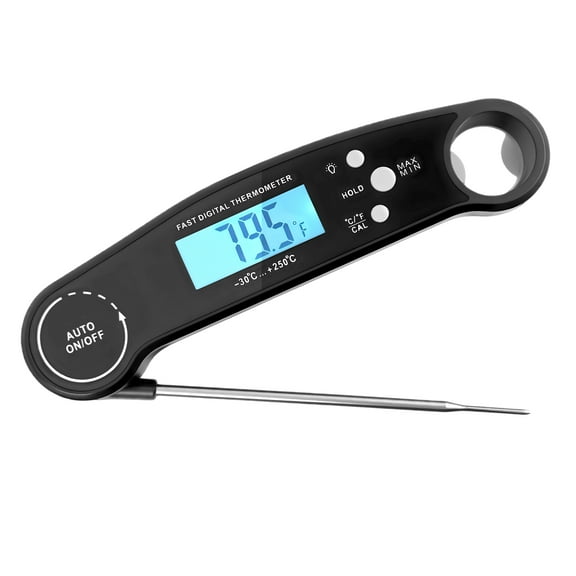 DAYBETTER Digital Food Thermometer, with Bottle Opener, Instant Read Meat Thermometer with Long Probe, for Cooking Bread Baking Liquids Candy Kitchen BBQ