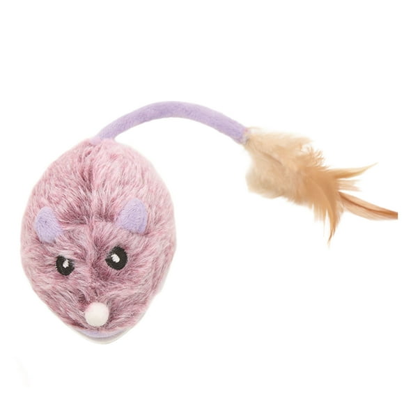 Thinsony Jouets pour Chats Robustes et Durables Souris Électriques Roulent en Douceur sur les Sols Jouets Souris Électriques BS comme Montré