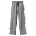 thumbnail image 6 of Jerdar Men's Tear Away Basketball Pants High Split Snap Button Casual Post-Surgery Sweatpants with Pockets Mens Running Pants, 6 of 6
