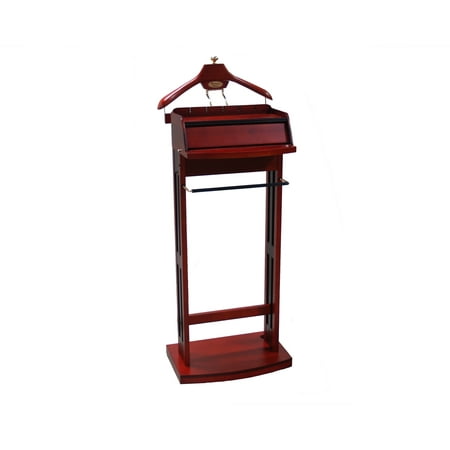 Proman Products Excalibur Wardrobe Charging Valet with Surge Protector, Dark Cherry