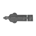 thumbnail image 4 of Renovators Supply Slide Bolt Latch 3 3/4" Black Wrought Iron Ball Tip Style Slide Bolt w/Screws, 4 of 10