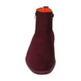 thumbnail image 6 of Men's TAYNO Chelsea Chukka Soft Micro Suede Zip up Boot Coupe S Wine, 6 of 11