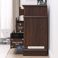 thumbnail image 4 of FIAKOA 7 Drawer Dresser for Bedroom, 55” W. Wood Farmhouse Tall Storage Chest of Drawers for Livingroom, Walnut Brown, 4 of 7