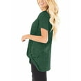 thumbnail image 5 of FAMITION Casual Cute Short Sleeve T Shirts for Women Summer Twist Knotted Blouse Tunic Tops, 5 of 8