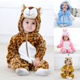 thumbnail image 2 of Ropa para bebé recién nacido, mono con capucha con dibujos de animales de punto, pijamas de invierno para bebé, monos, ropa de dormir para niños, pijamas para bebé recién nacido, 2 of 5