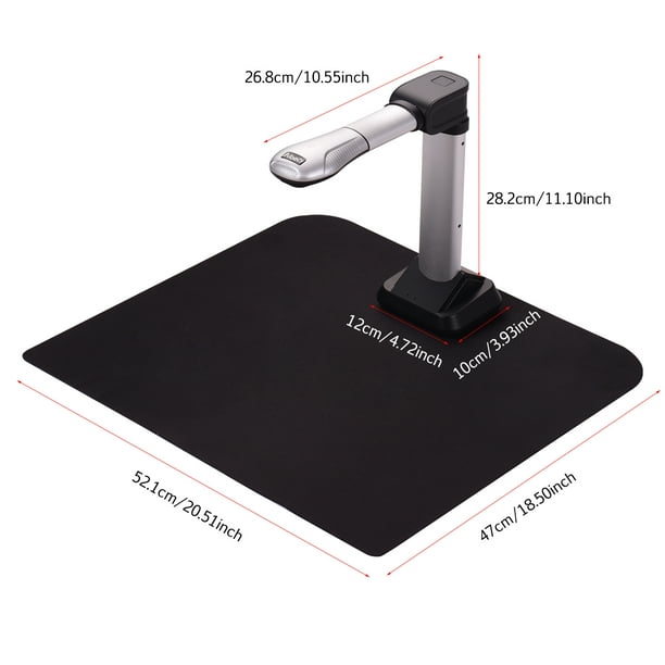 Aibecy BK51 Scanner de caméra de documents USB Taille de capture A3 HD 16  mégapixels Scanner haute vitesse avec lumière LED pour cartes Passeport  Livres Filigranes Réglage du format PDF Exportation pour