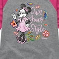 thumbnail image 3 of Disney - Own Your Style - Toddler & Youth Girls Raglan Graphic T-Shirt, 3 of 5