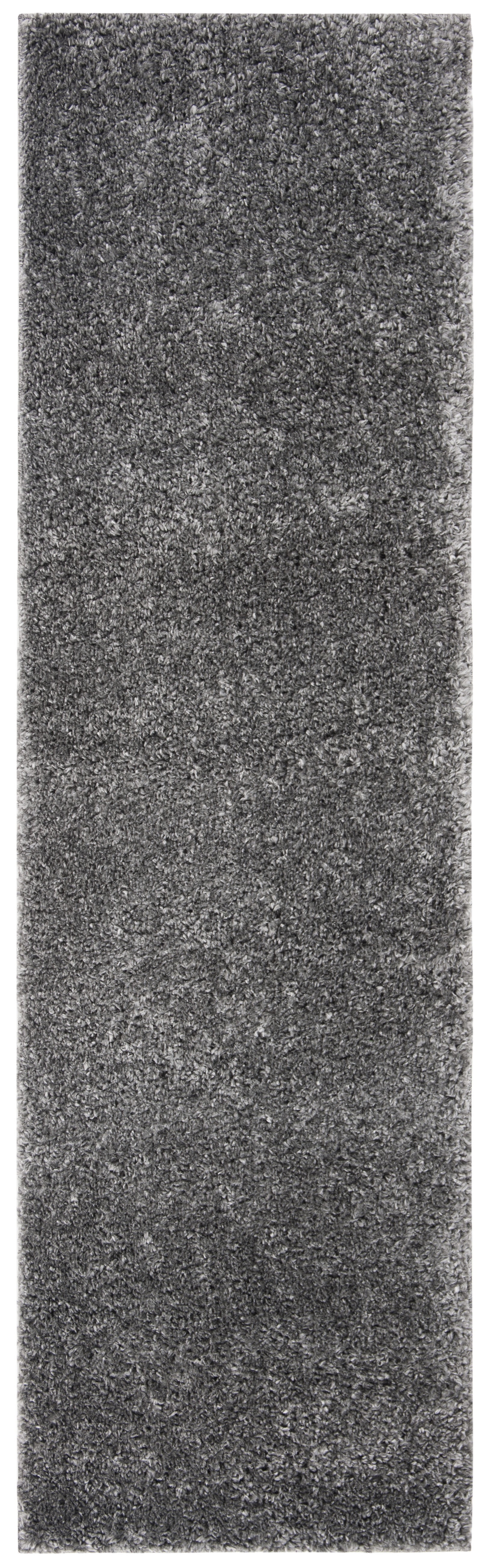 Safavieh August Carlene Solid Plush Shag Runner Rug, Gray, 2'3" x 18'