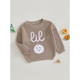 thumbnail image 3 of SUNSIOM Baby Knit Sweaters Long Sleeve Round Neck Cartoon Embroidery Pullover Infant Fall Tops, 3 of 7