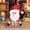 A, variant on 1Pieces Christmas Candy Jar Cookie Jar with Plush Doll Lid Santa Claus Snowman Jar Clear Food Storage Container Bottle for Xmas Party Gifts Packaging