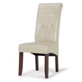 thumbnail image 2 of Simpli Home Cosmopolitan Parson Chair (Set of 2) in Satin Cream, 2 of 12