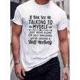thumbnail image 1 of 1 pc, 100% cotton T-shirt, Men's Letter Print T-shirt, Round Neck Tee Casual Clothing, Spring And Summer, 1 of 5