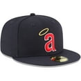 thumbnail image 3 of Men's New Era Navy California Angels Cooperstown Collection Wool 59FIFTY Fitted Hat, 3 of 6