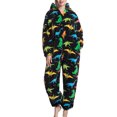 thumbnail image 2 of Pyjama une Pièce Floue, Élégant Doux Pyjama Chaud Combinaison pour la Maison, 2 of 5