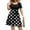 #A53-Black, variant on Abcomgle 4x Dress for Women Plus Size Casual Empire Waist Straped Tshirt Dress for Women Vintage Polka Dot A Line Dresses Short Sleeve Square Neck Modest Sundresses for Women,3XL