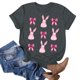 thumbnail image 4 of Blusas de Manga Corta para las Mujeres Divertida Impresión Cuello Redondo Camiseta Vintage, Blusas de Primavera para las Mujeres, 4 of 4