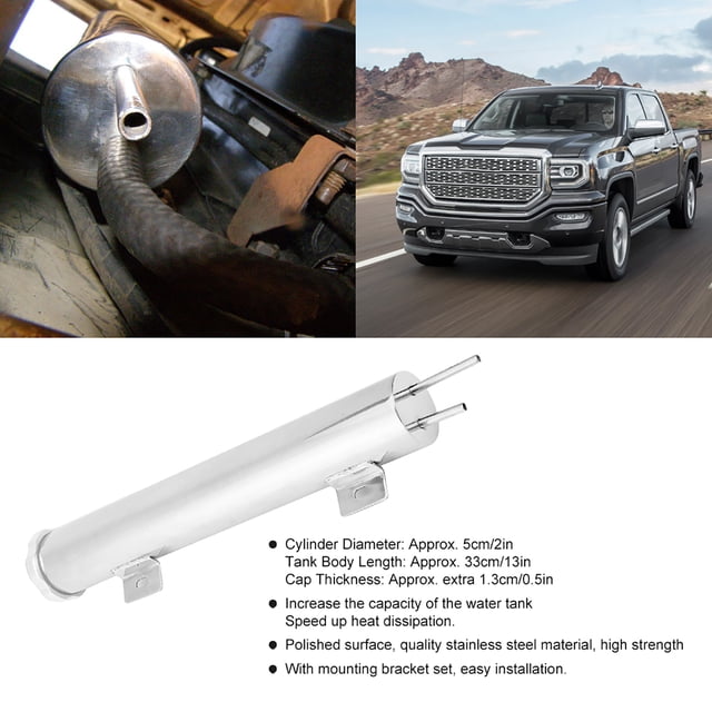 Acero 2 x 13 Pulgadas de acero Radiador de refrigerante TANQUE PARA AUTOMÓVIL Universal