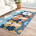 thumbnail image 1 of Dog Rugs Washable - 3x5 Rug - Dog Rug - Cute Cartoon Puppy Area Rug - Kids Kawaii Floral Rugs - Boys Flower Animal Carpet, 1 of 7
