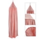 thumbnail image 2 of Dosel para cama, marco de cama transparente rosa, mosquitera, dosel redondo, decoración de la casa para niños, 2 of 13