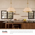 thumbnail image 3 of Alora Lighting CH661433MB Crosby 4 Light 33" Wide Pendant - Black, 3 of 7