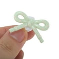 thumbnail image 3 of Unique Bargains 1 Pair Shoelace Charms Sparkly Bow Decorative Shoe Clips Light Green, 3 of 5