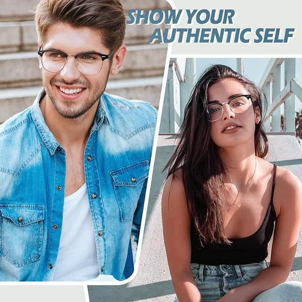 xianlin-Happy Store CN56 Vintage Inspired Horn Rimmed Nerd UV400