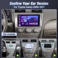 thumbnail image 2 of Radio de coche Leadfan Android para Toyota Camry 2006-2011 con CarPlay, 2 of 8
