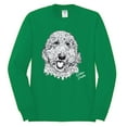 thumbnail image 2 of Golden Doodle Dog Lover Pet Owner Animal Lover Mens Long Sleeve Shirt, Kelly, 2XL, 2 of 4