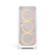 Fractal Design Meshify 3 RGB Clear Tint Tempered Glass E-ATX Mid-Tower Computer Case, White