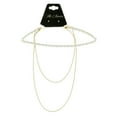 thumbnail image 2 of Mi Amore Braided Choker-Necklace White/Gold-Tone, 2 of 3
