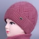 thumbnail image 5 of Gorro de invierno para mujeres de mediana edad y mayores, gorro de algodón cálido con forro polar para abuela, gorro de punto con protección para los oídos para madres, gorro de lana para señoras, 5 of 5
